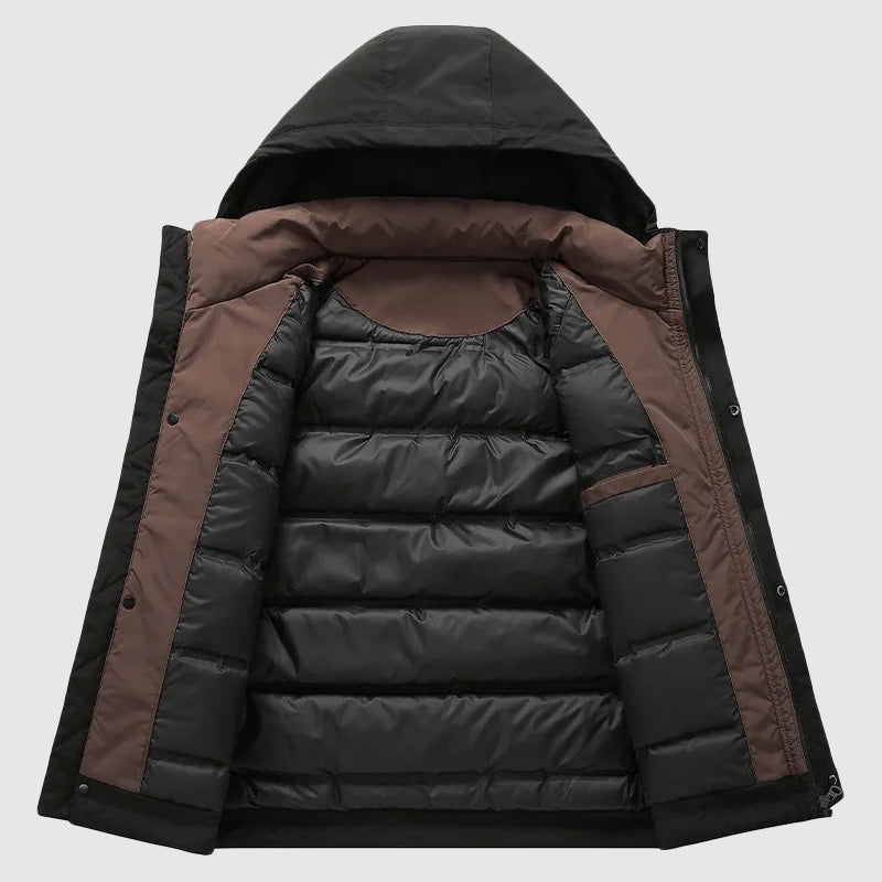 EB | Kapuze Daunenfüllung Herrenjacke