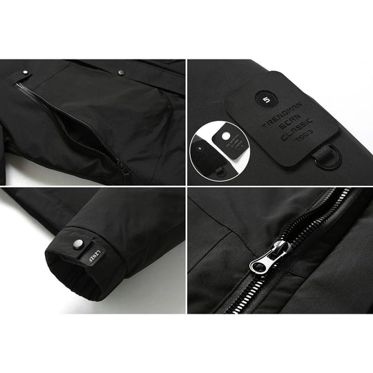 EB | Kapuze Daunenfüllung Herrenjacke