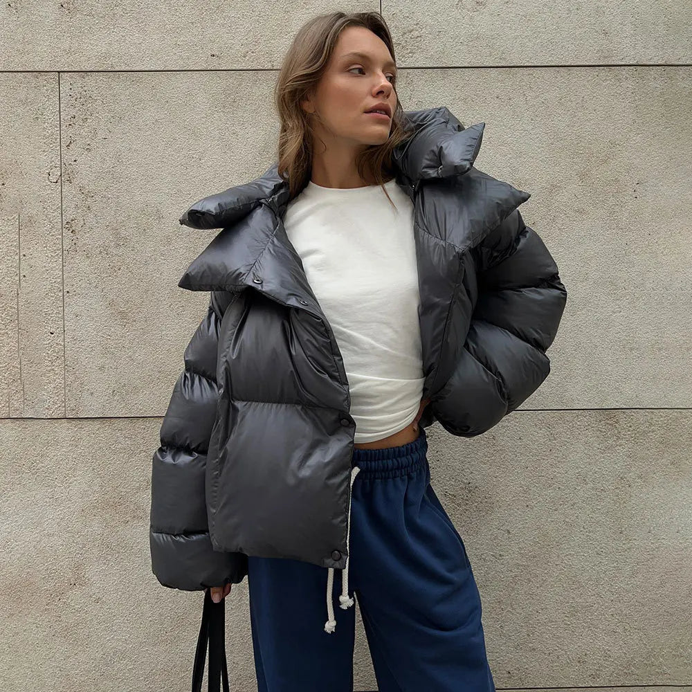 EB | Parka Lange Damenjacke Winter mit langen Ärmeln