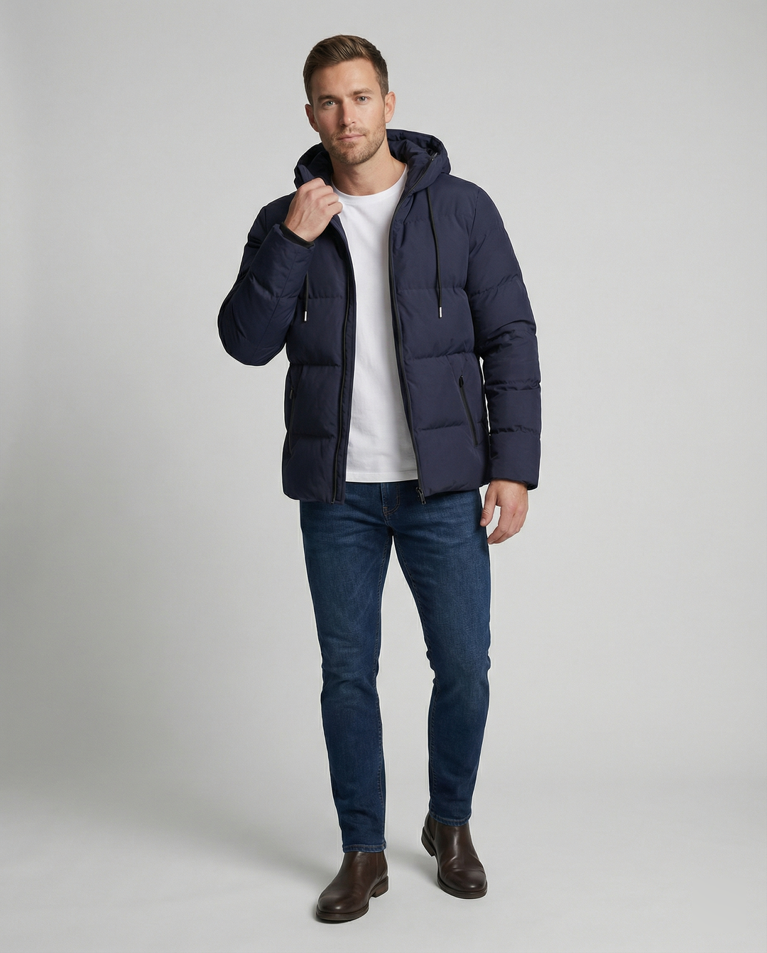 EB | Pufferjacke Winterjacke Herren für kalte Wetterbedingungen