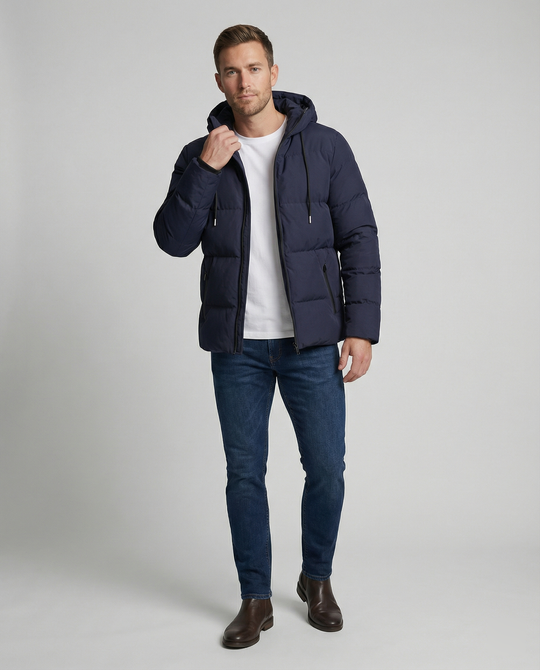 EB | Pufferjacke Winterjacke Herren für kalte Wetterbedingungen