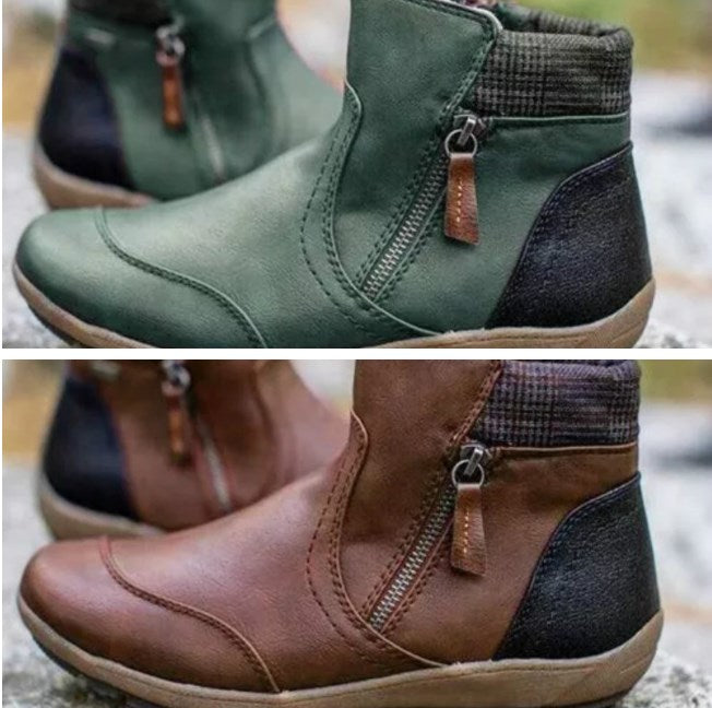 Rainguard Damen Wasserdichte Stiefelette Mit Reißverschluss Und Knöchelstütze, Schick EB