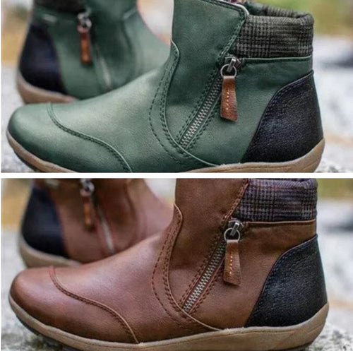 Rainguard Damen Wasserdichte Stiefelette Mit Reißverschluss Und Knöchelstütze, Schick EB