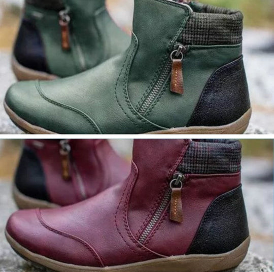 Rainguard Damen Wasserdichte Stiefelette Mit Reißverschluss Und Knöchelstütze, Schick EB
