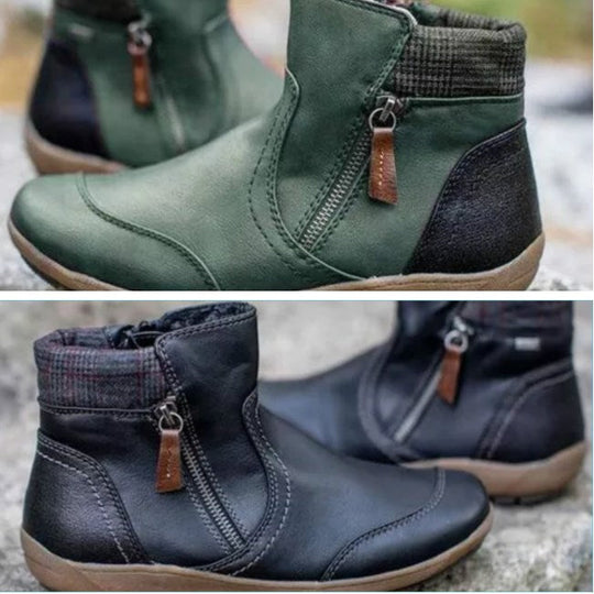 Rainguard Damen Wasserdichte Stiefelette Mit Reißverschluss Und Knöchelstütze, Schick EB
