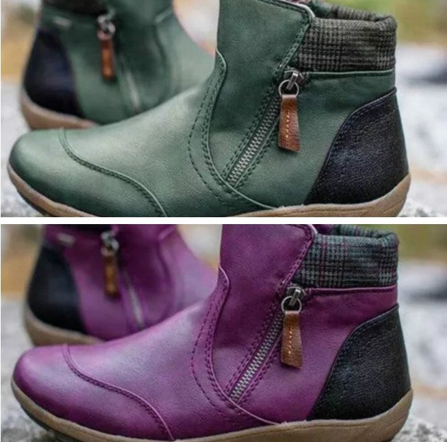 Rainguard Damen Wasserdichte Stiefelette Mit Reißverschluss Und Knöchelstütze, Schick EB