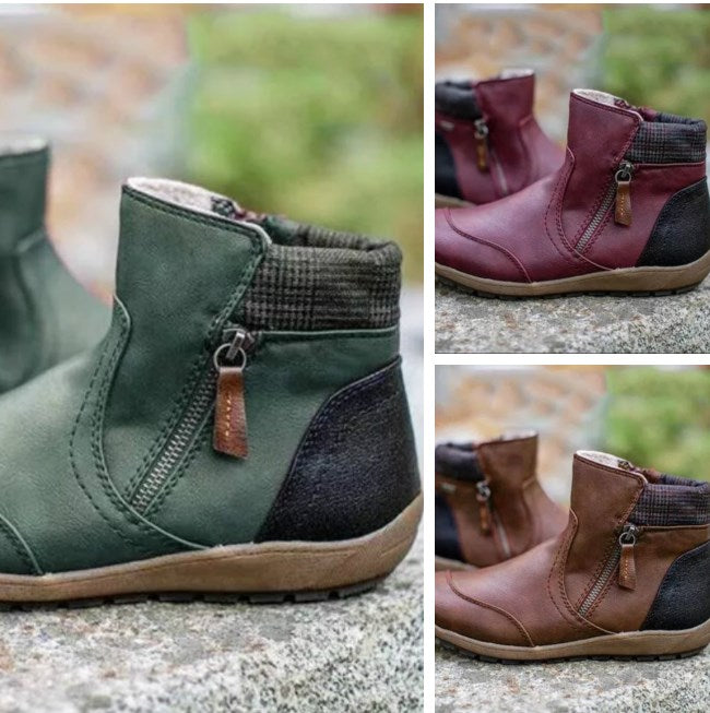 Rainguard Damen Wasserdichte Stiefelette Mit Reißverschluss Und Knöchelstütze, Schick EB