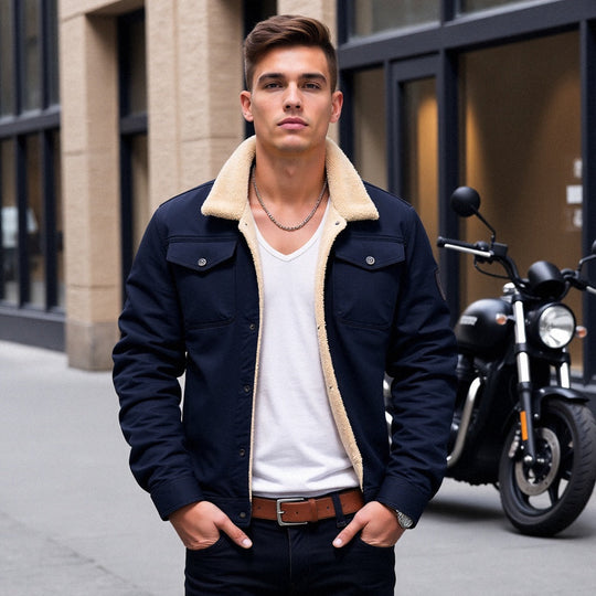 EB | Herren Bomberjacke - Gefüttertes Innenfutter & Brusttaschen