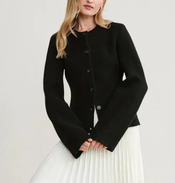 EB | Strickjacke - Damen Herbst Chic Knopf-Cardigan