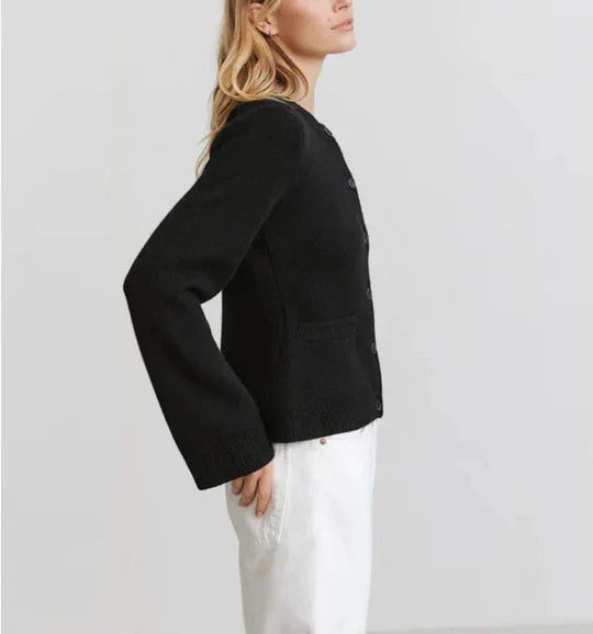 EB | Strickjacke - Damen Herbst Chic Knopf-Cardigan