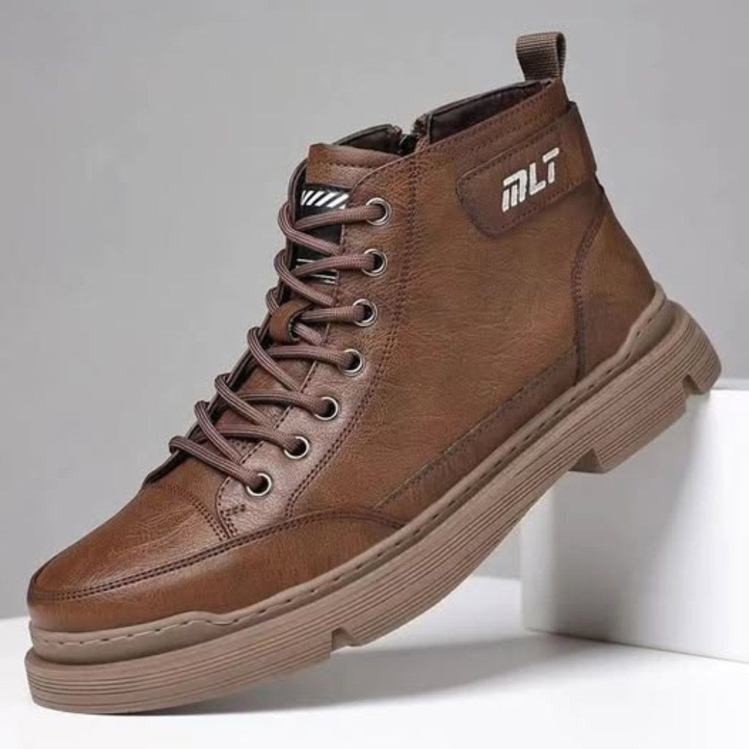 Herren-Lederstiefel mit Lammfellfutter EB EB