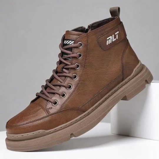 Herren-Lederstiefel mit Lammfellfutter EB EB