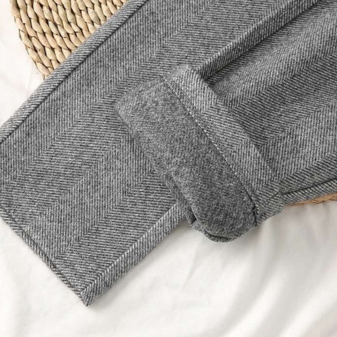 EB | Damenhose mit Fischgrätmuster für vielseitige Kleidung in allen Jahreszeiten
