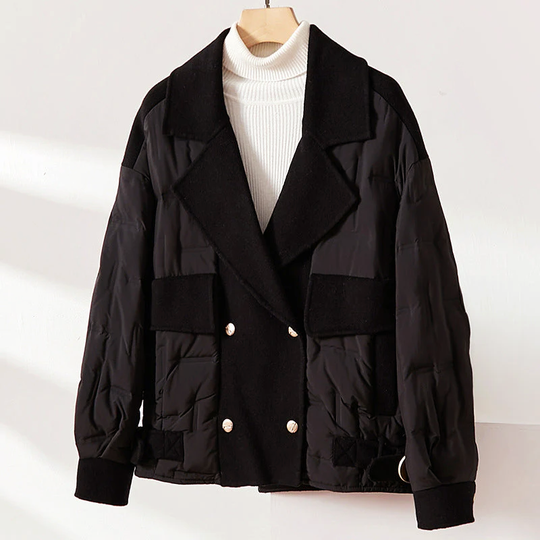 EB | Gefütterte Woll-Daunenjacke für Frauen