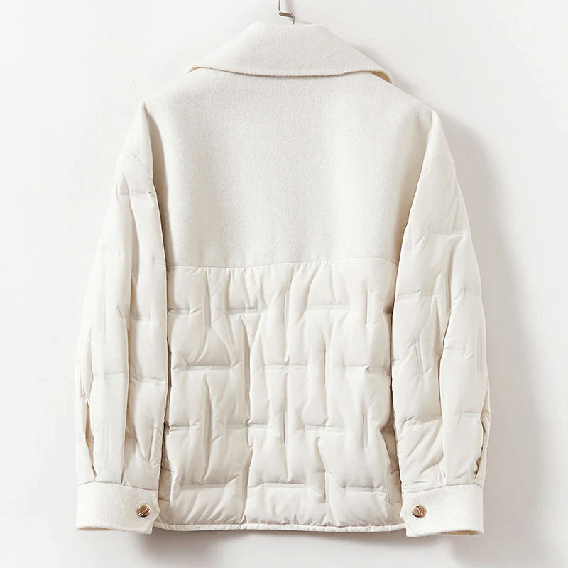 EB | Gefütterte Woll-Daunenjacke für Frauen