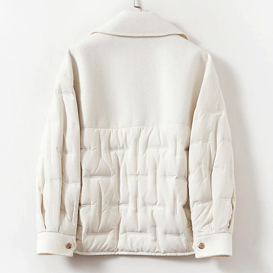 EB | Gefütterte Woll-Daunenjacke für Frauen