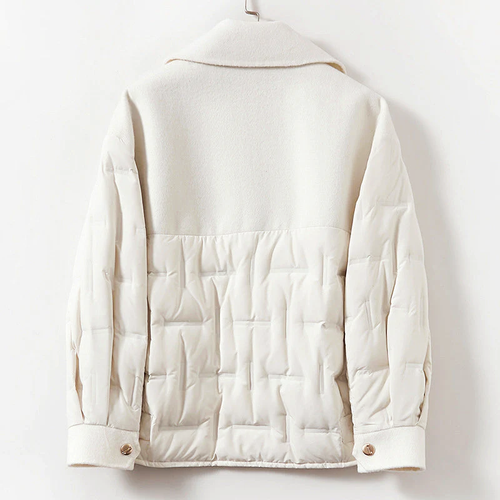 EB | Gefütterte Woll-Daunenjacke für Frauen