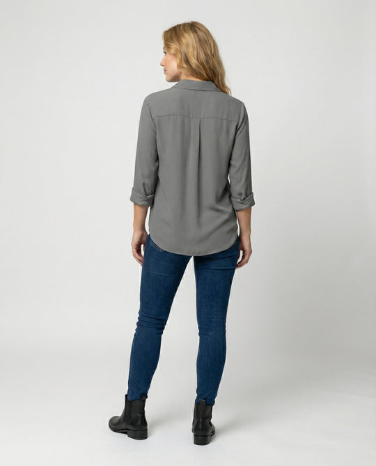 Elegante Damenbluse Langarm | EB