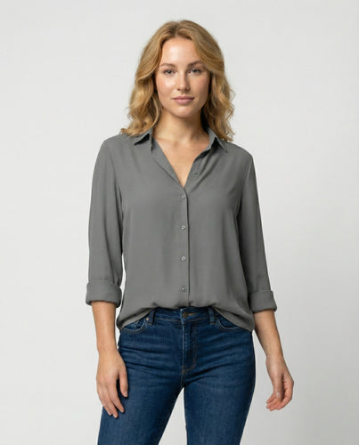 Elegante Damenbluse Langarm | EB