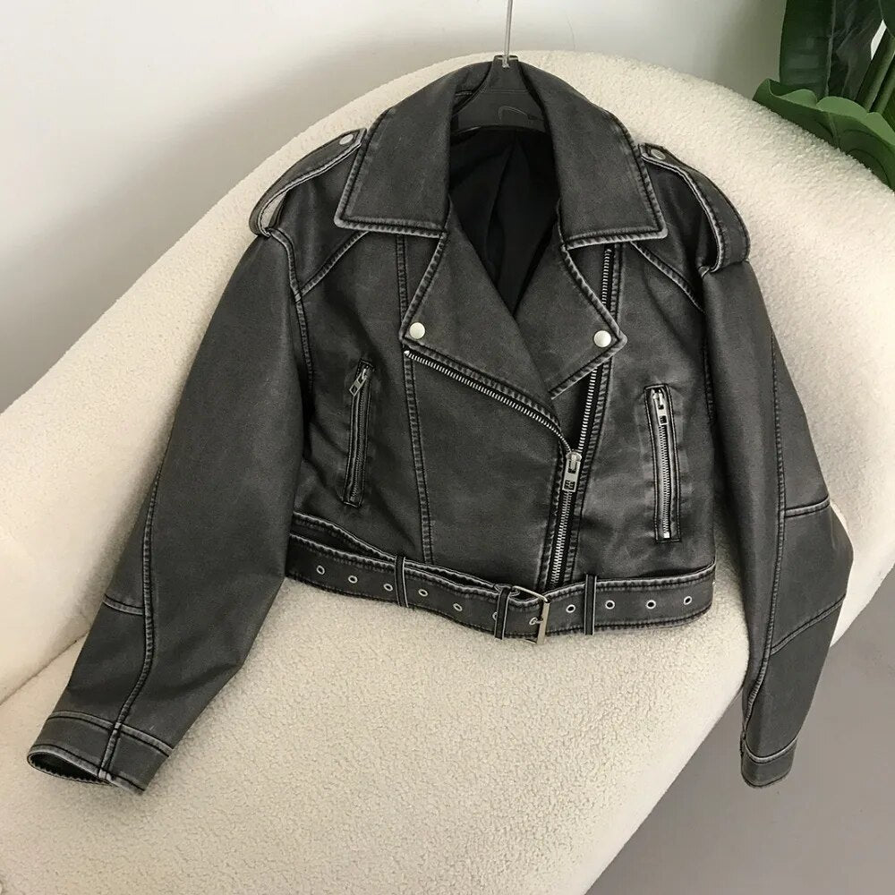EB | elegante Lederjacke für den Frühling