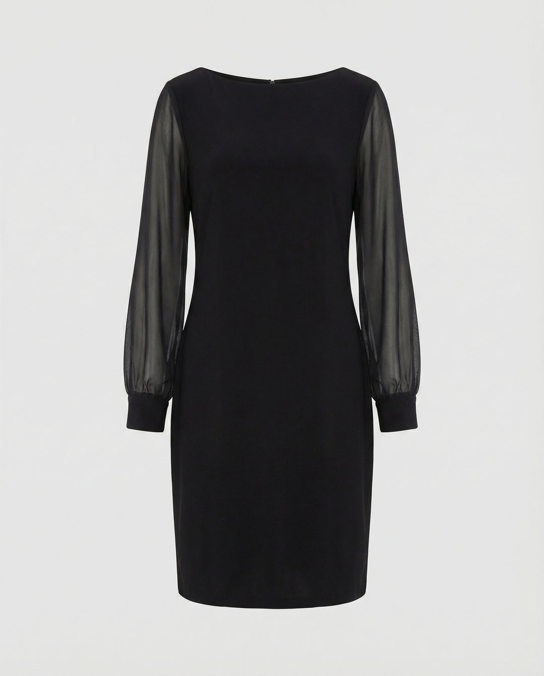 mini kleid mit langen semi-transparenten ärmeln für damen | Jozefien