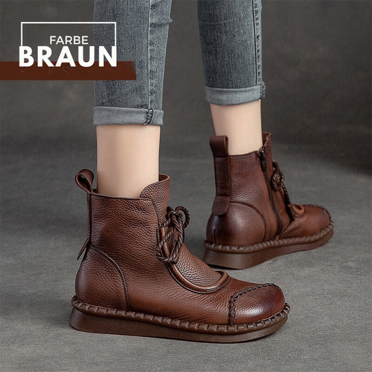 Modische Damenstiefeletten, Vintage-Leder & stilvoll EB EB