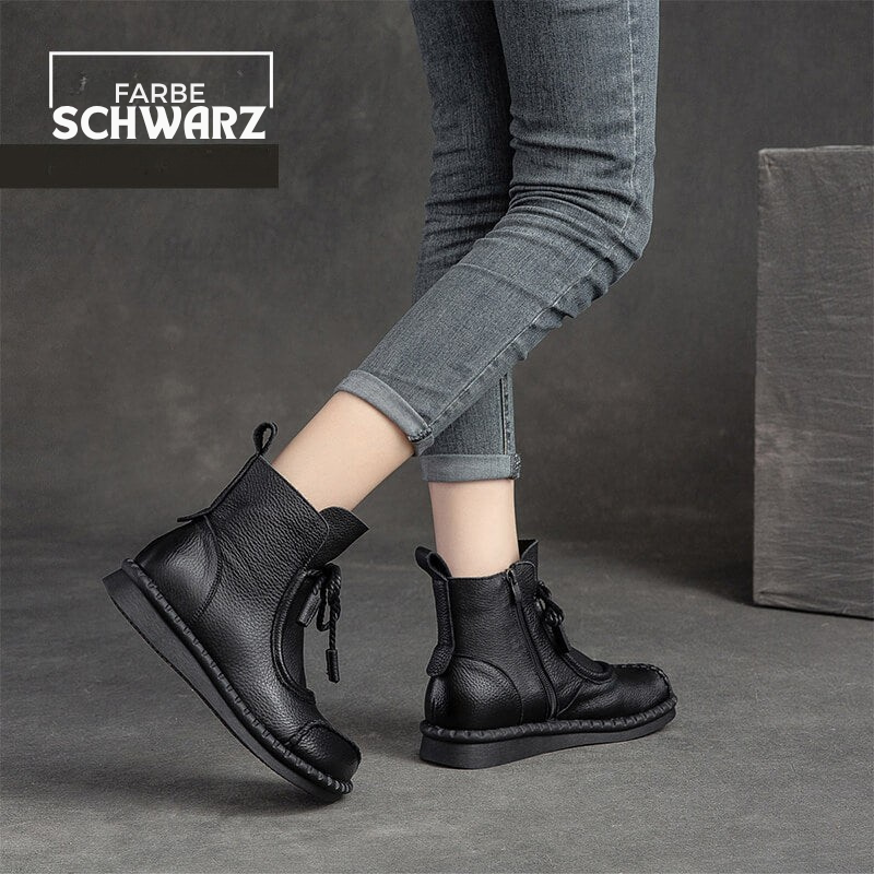 Modische Damenstiefeletten, Vintage-Leder & stilvoll EB EB