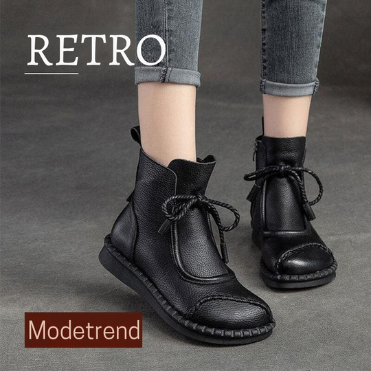 Modische Damenstiefeletten, Vintage-Leder & stilvoll EB EB