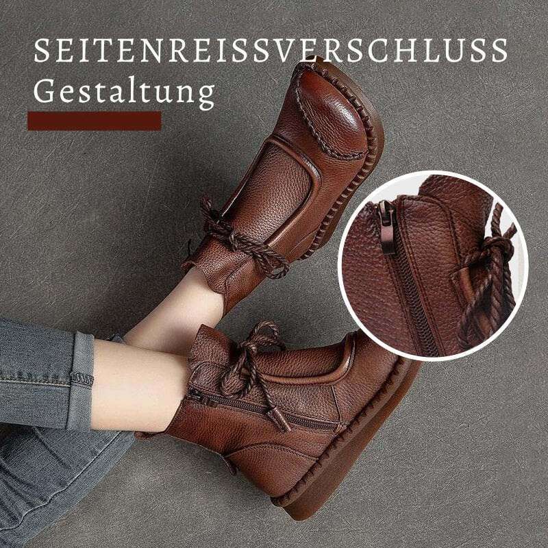 Modische Damenstiefeletten, Vintage-Leder & stilvoll EB EB