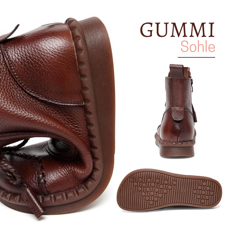 Modische Damenstiefeletten, Vintage-Leder & stilvoll EB EB