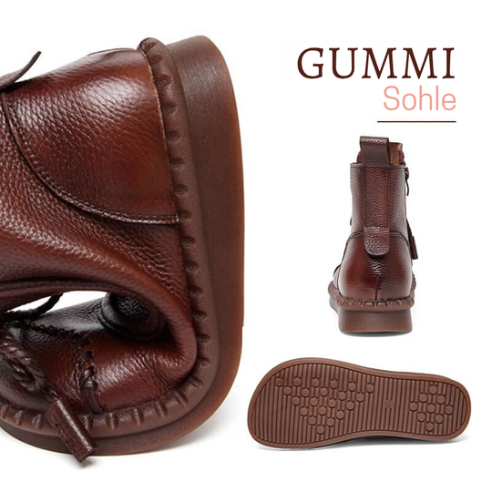 Modische Damenstiefeletten, Vintage-Leder & stilvoll EB EB