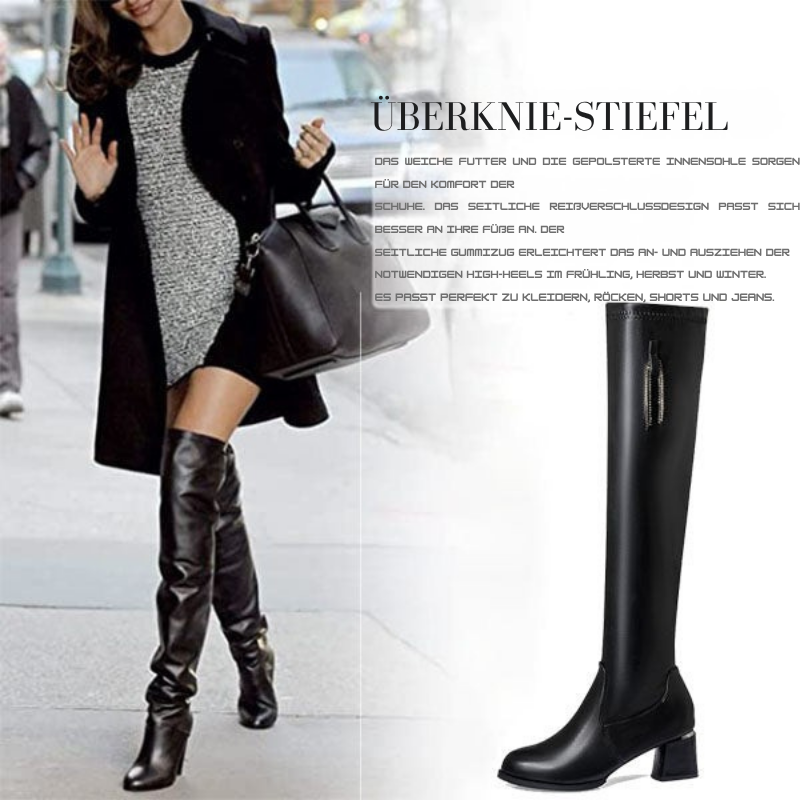 Elegante Lederstiefel für Damen, klassisch & trendy EB EB