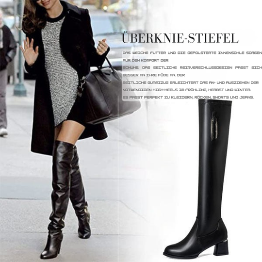 Elegante Lederstiefel für Damen, klassisch & trendy EB EB
