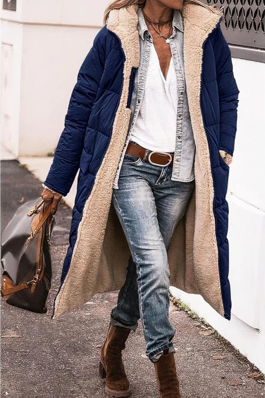 EB | Eleganter Doppelseitiger Warmer Parka