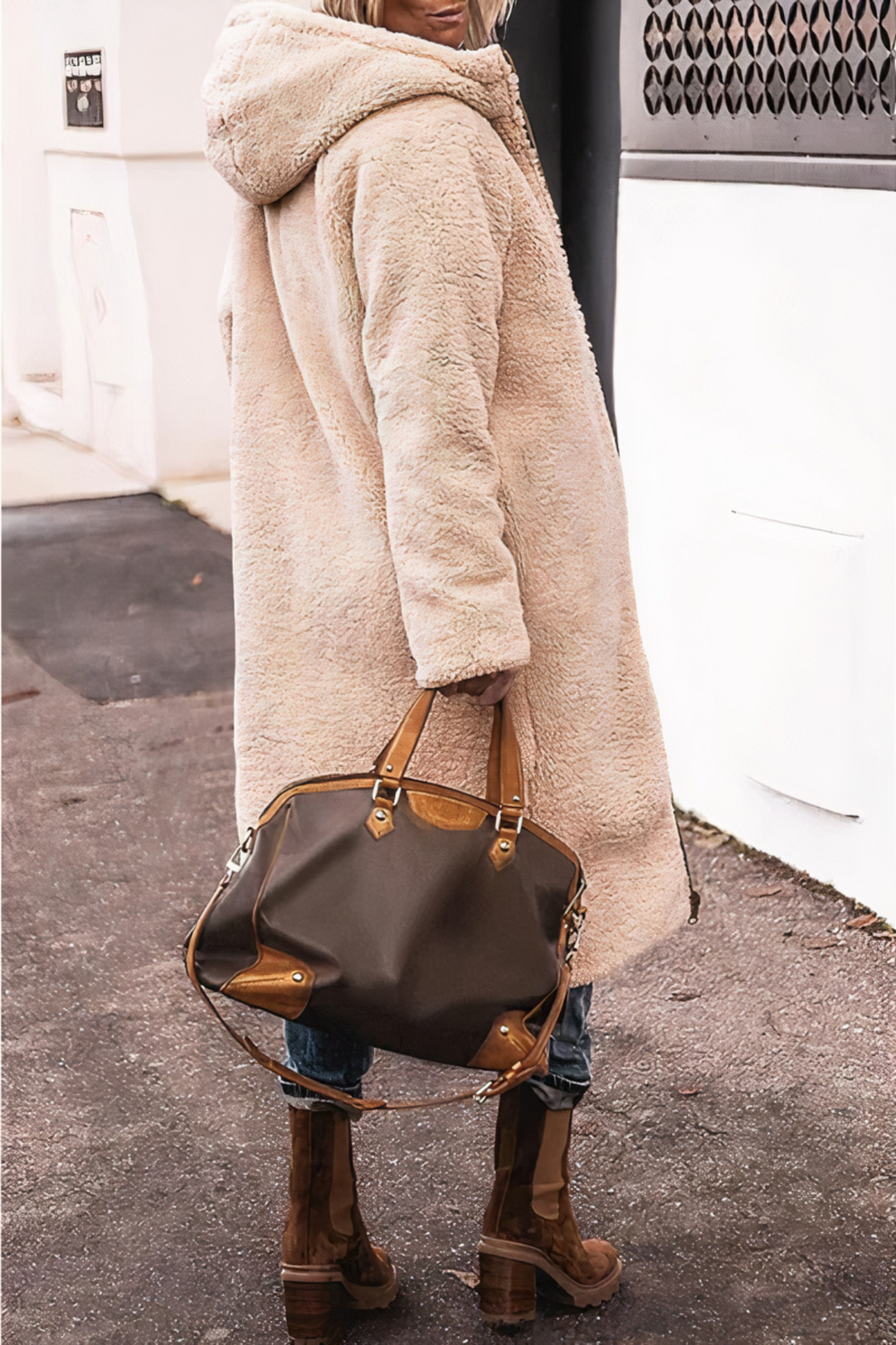 EB | Lange gepolsterte Jacke mit warmem Futter