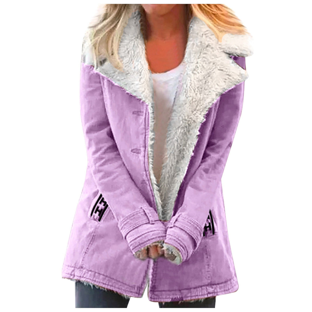 EB | Damen Winterjacke Mit Reverskragen Und Langen Ärmeln