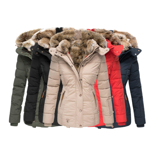 EB | Gesteppter Wintermantel für Damen mit Fellkragen