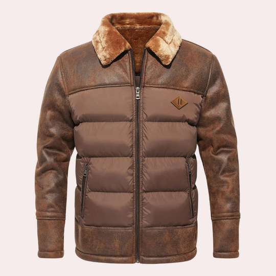 EB | Gestepptes Hüftlanges Winterjacke Stehkragen Vollzip-Jacke
