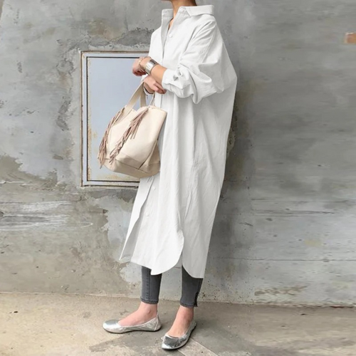 EB | lange Blusenkleid mit Kragen