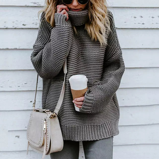 EB | Klassischer Rollkragenpullover Aus Strick