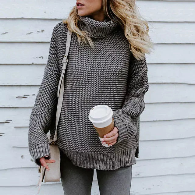 EB | Klassischer Rollkragenpullover Aus Strick