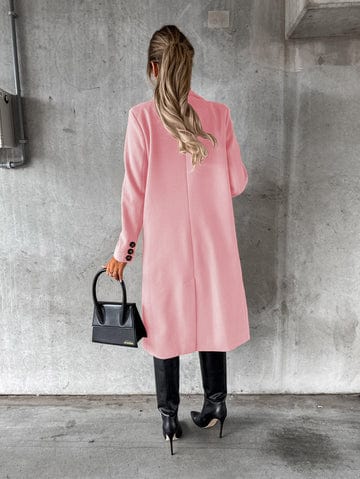 EB | Langer Mantel Eleganter Moderner Stil Ideal für den Herbst