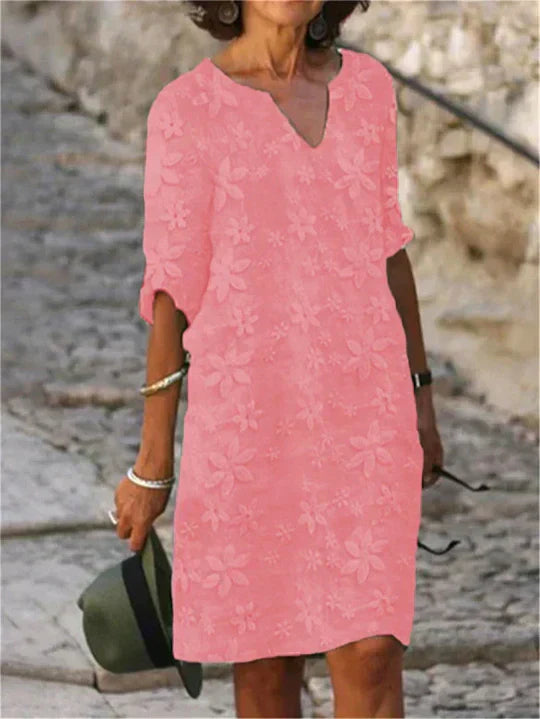 EB | Elegantes Midi-Blumenkleid