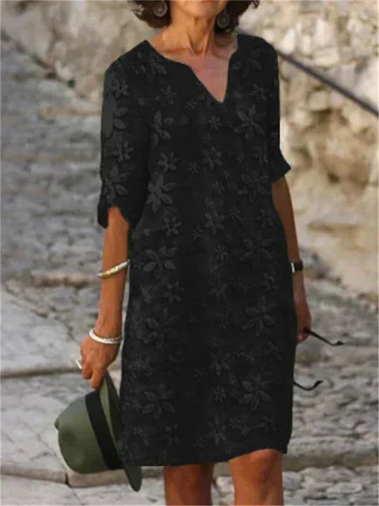 EB | Elegantes Midi-Blumenkleid