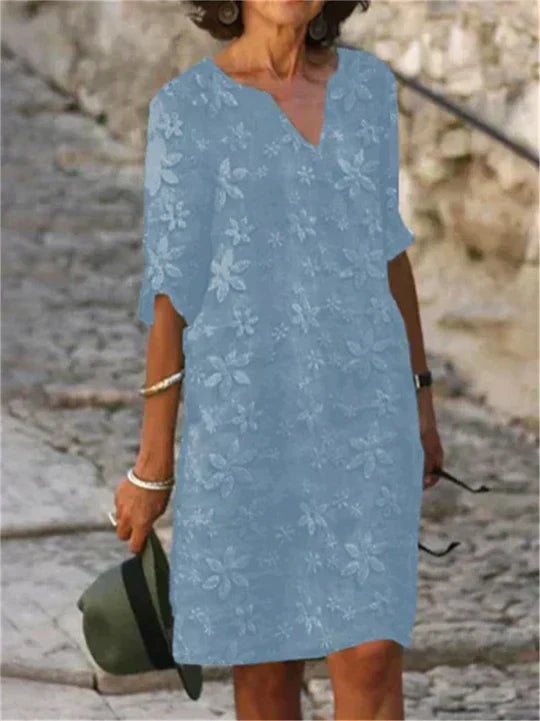 EB | Elegantes Midi-Blumenkleid