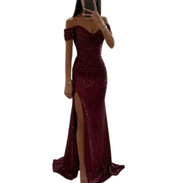 EB | Kleid Elegant Off-Shoulder Abendkleid
