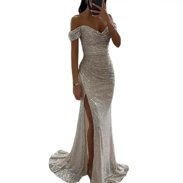 EB | Kleid Elegant Off-Shoulder Abendkleid