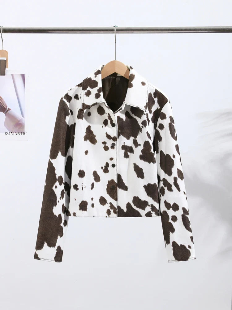 EB | Damenjacke mit Kuhmuster