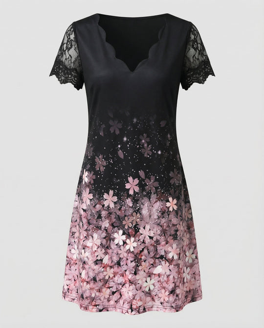 Elegantes Detail Kleid Damen | EB