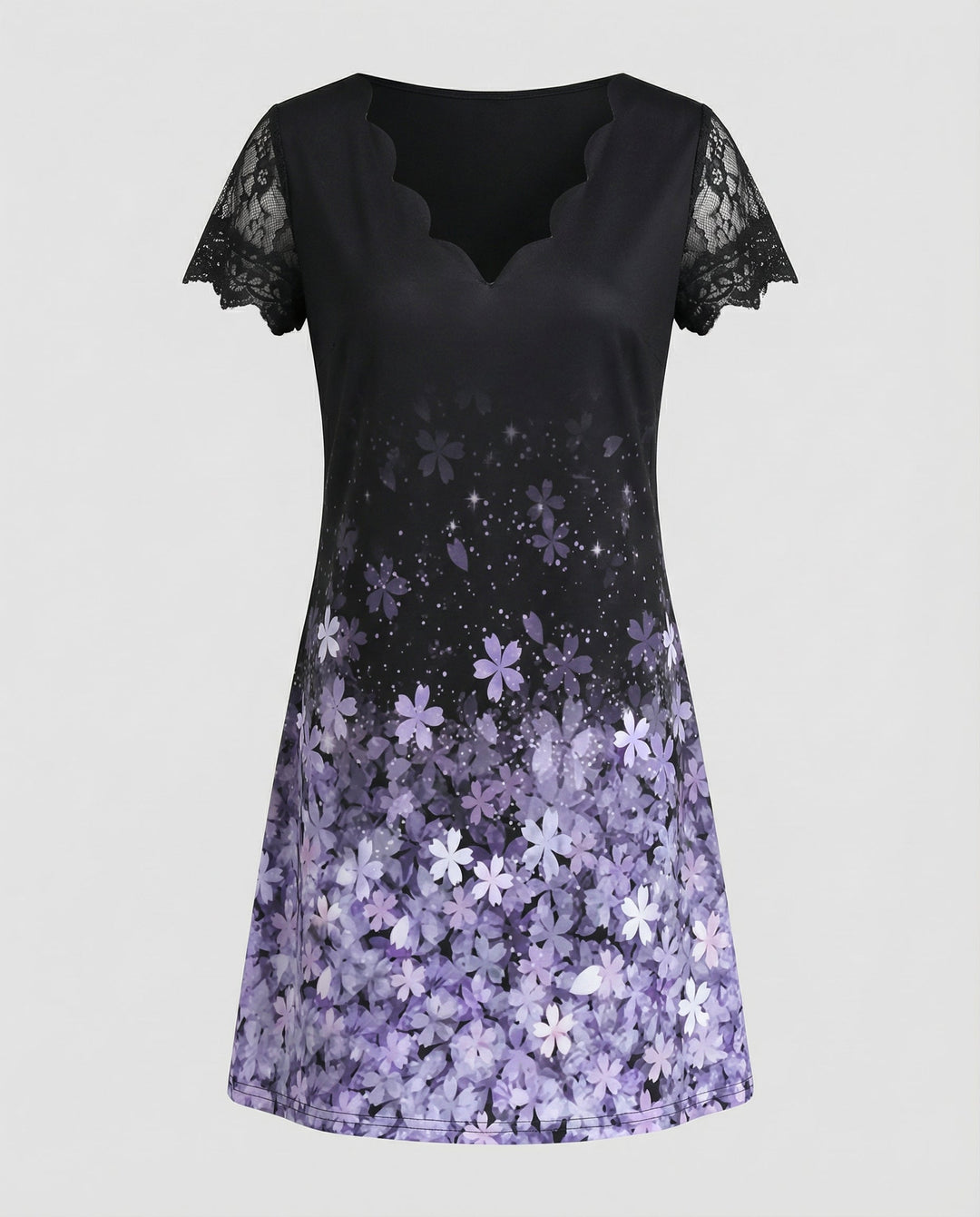 Elegantes Detail Kleid Damen | EB